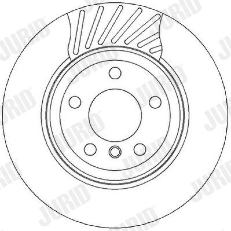 Jeu de 2 disques de frein arrière JURID 562327JC - Visuel 1
