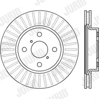 Jeu de 2 disques de frein avant JURID OEM 435120D060