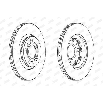 Jeu de 2 disques de frein arrière JURID [562514JC]