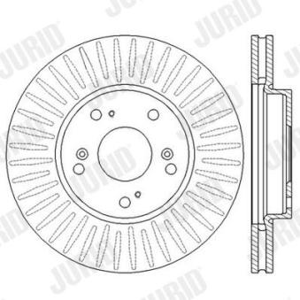 Jeu de 2 disques de frein avant JURID OEM 45251SEAE00