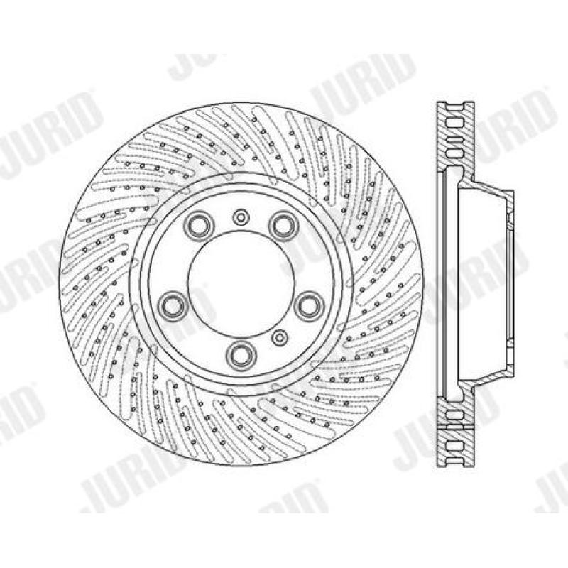 Disque de frein avant droit JURID 562589JC-1 - Visuel 1