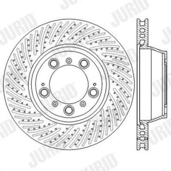 Jeu de 2 disques de frein arrière JURID OEM 99635203202