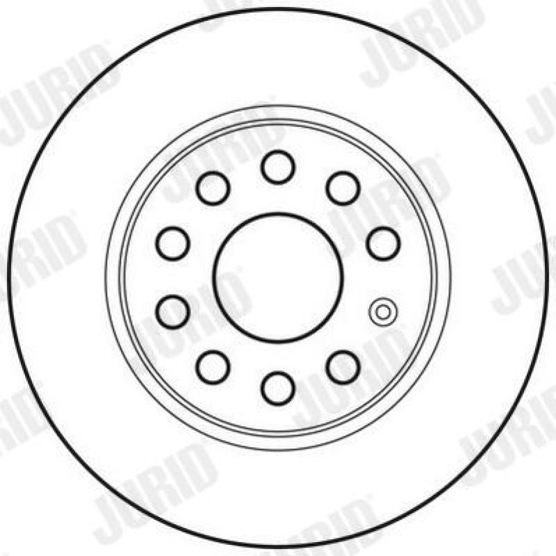 Jeu de 2 disques de frein arrière JURID 562614JC - Visuel 1