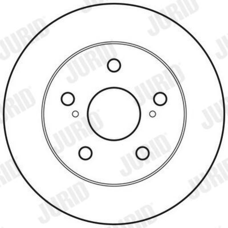 Jeu de 2 disques de frein arrière JURID 562617JC - Visuel 1