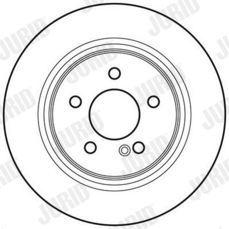 Jeu de 2 disques de frein arrière JURID 562620JC - Visuel 1