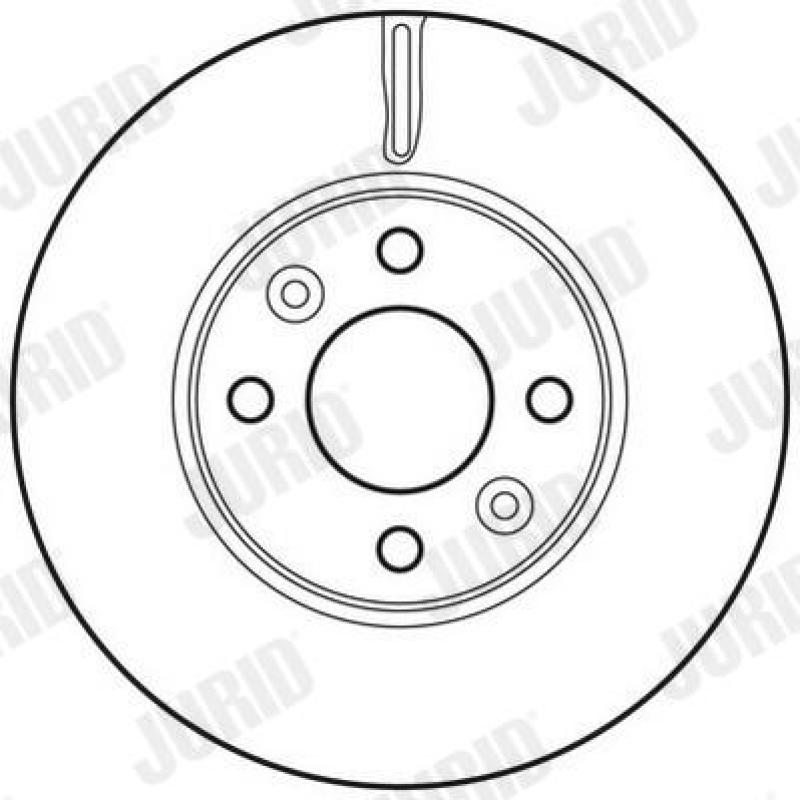 Jeu de 2 disques de frein avant JURID 562636JC - Visuel 1