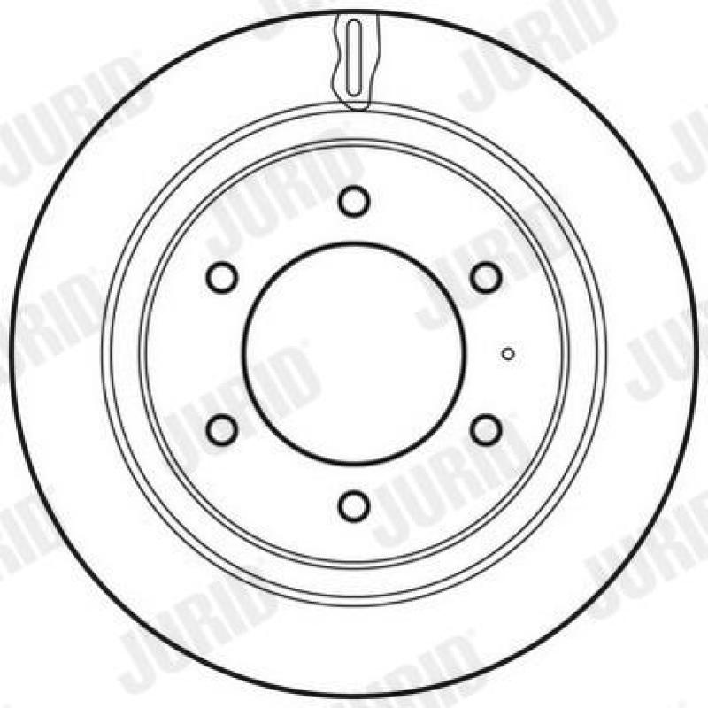 Jeu de 2 disques de frein arrière JURID 562665JC - Visuel 1