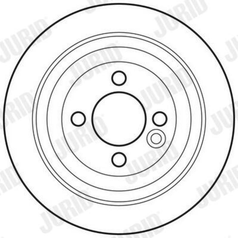 Jeu de 2 disques de frein arrière JURID 562700JC - Visuel 1
