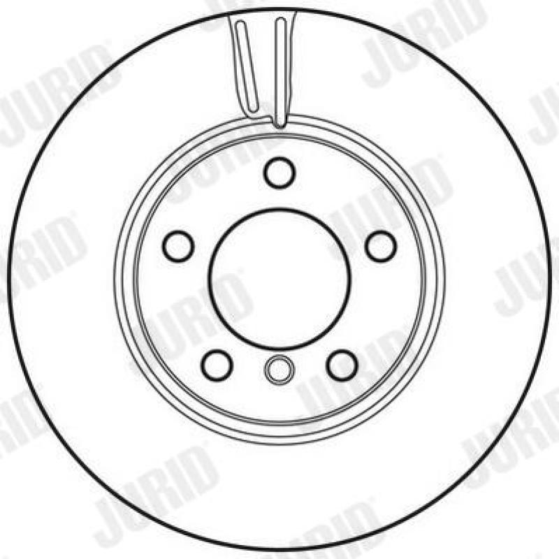 Jeu de 2 disques de frein avant JURID 562717JC - Visuel 1