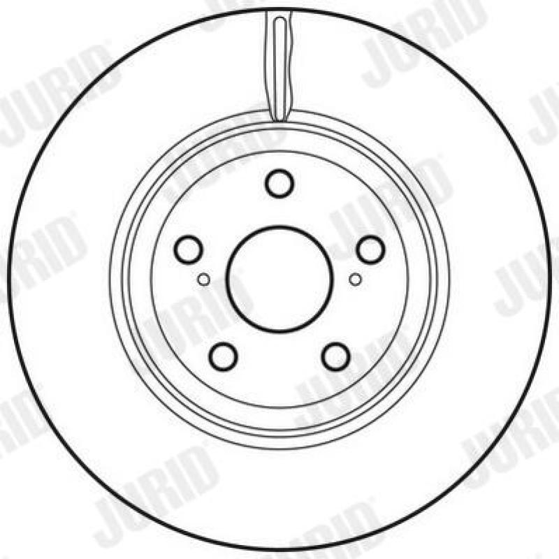 Jeu de 2 disques de frein avant JURID 562726JC - Visuel 2