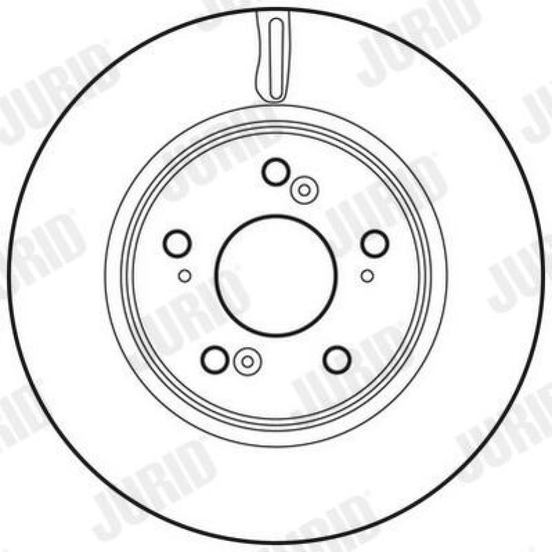 Jeu de 2 disques de frein avant JURID 562746JC - Visuel 1