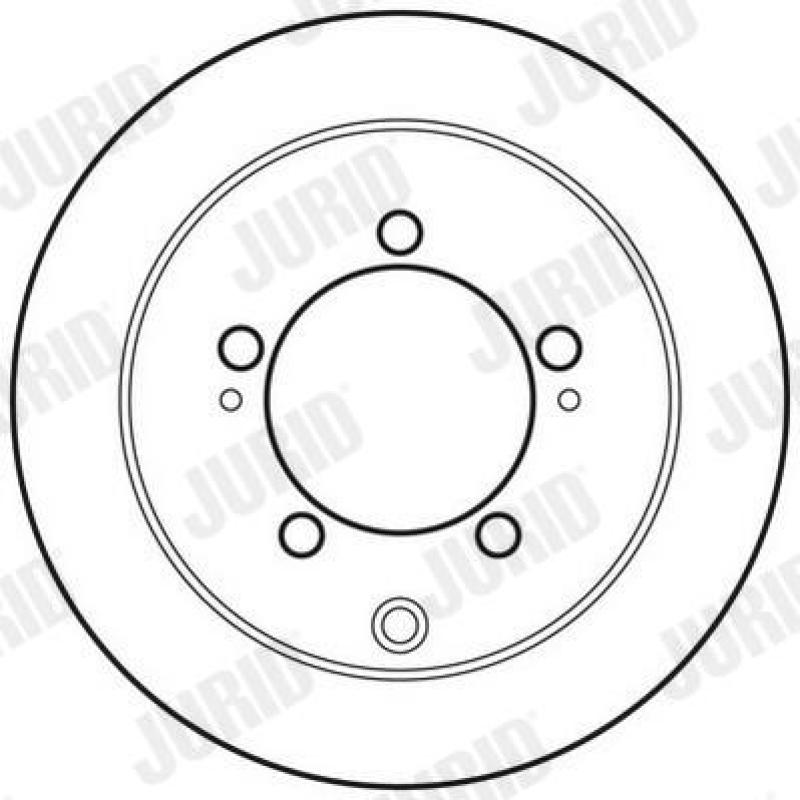 Jeu de 2 disques de frein arrière JURID 562781JC - Visuel 1