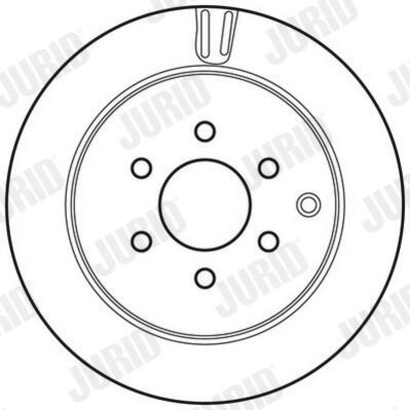 Jeu de 2 disques de frein arrière JURID 562782JC - Visuel 2