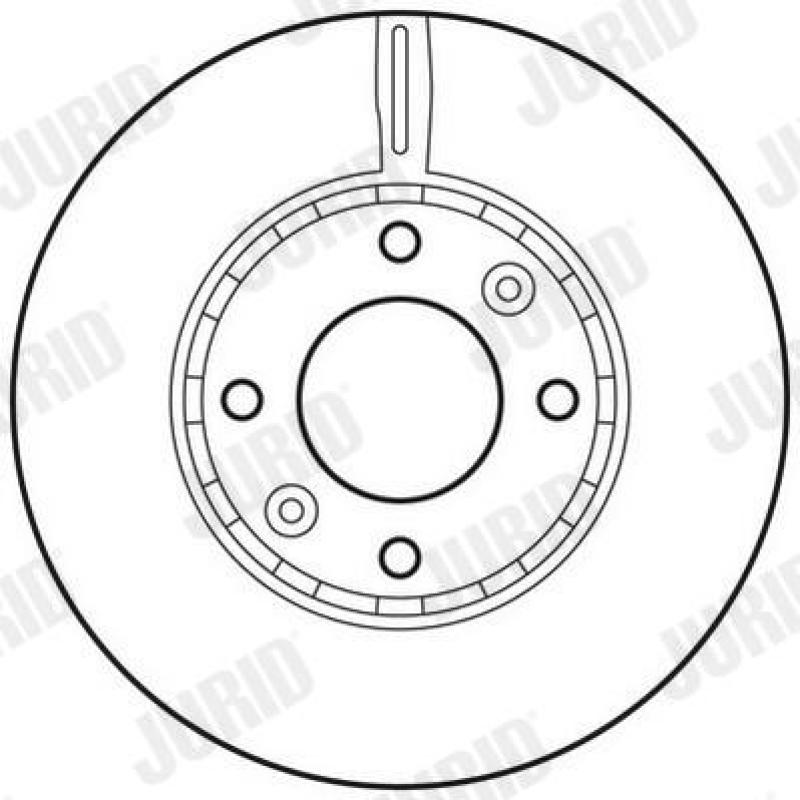 Jeu de 2 disques de frein avant JURID 562799JC - Visuel 1