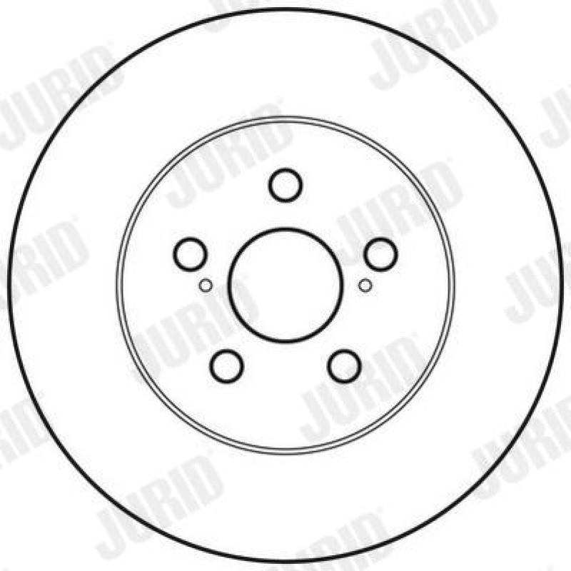 Jeu de 2 disques de frein arrière JURID 562812JC - Visuel 1