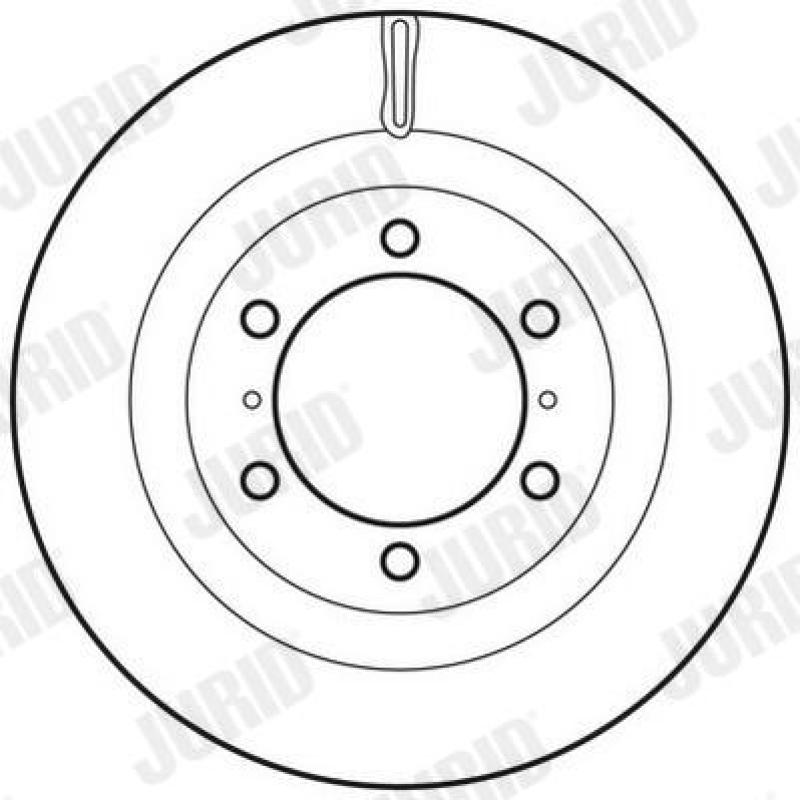 Jeu de 2 disques de frein avant JURID 562828JC - Visuel 1