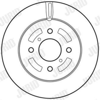 Jeu de 2 disques de frein avant JURID OEM 5531180G02