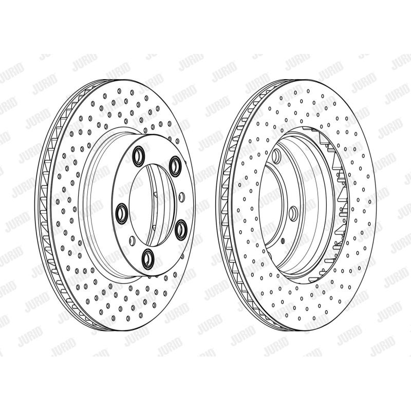Disque de frein avant gauche JURID 562850JC-1 - Visuel 1