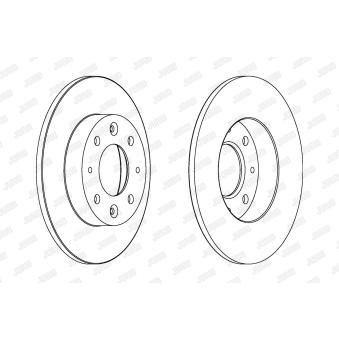 Jeu de 2 disques de frein arrière JURID OEM 0K9AA26251
