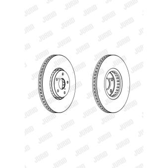 Disque de frein avant gauche JURID OEM 4351222260