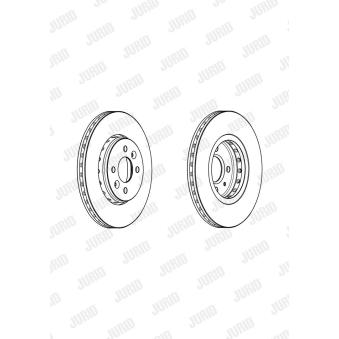Jeu de 2 disques de frein avant JURID OEM 402065719R