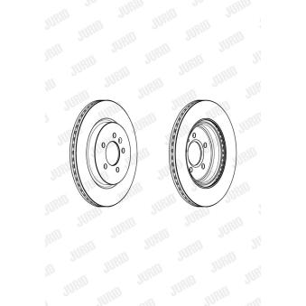 Jeu de 2 disques de frein arrière JURID OEM 569090