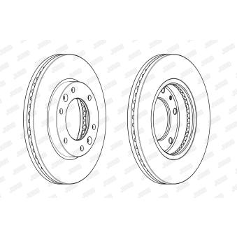 Jeu de 2 disques de frein avant JURID OEM 517124H500