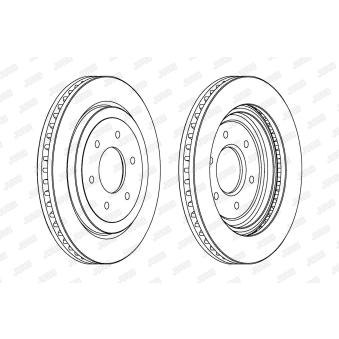 Jeu de 2 disques de frein avant JURID OEM 402063X00B