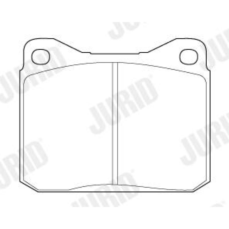 Jeu de 4 plaquettes de frein avant JURID 571255J - Visuel 2