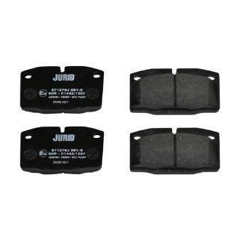 Jeu de 4 plaquettes de frein avant JURID OEM 1605791