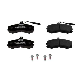 Jeu de 4 plaquettes de frein avant JURID OEM 95667764