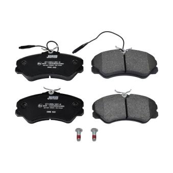 Jeu de 4 plaquettes de frein avant JURID OEM 95667765 Jeu de 4 plaquettes de frein avant JURID OEM 95667765