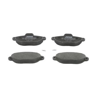 Jeu de 4 plaquettes de frein avant JURID OEM 77368201