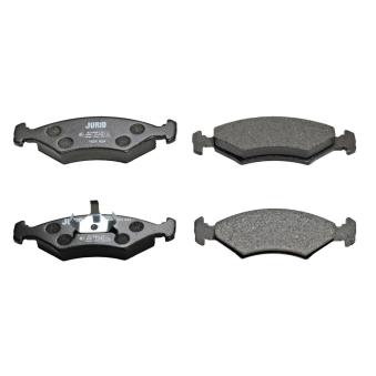 Jeu de 4 plaquettes de frein avant JURID OEM 6147496