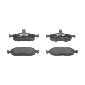 Jeu de 4 plaquettes de frein avant JURID OEM 97BG2K021BA
