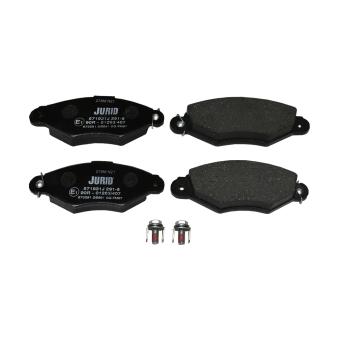 Jeu de 4 plaquettes de frein avant JURID OEM 4106000QAG