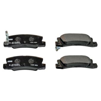 Jeu de 4 plaquettes de frein arrière JURID 572182J pour CITROEN C-ELYSEE 1.6 - 110cv