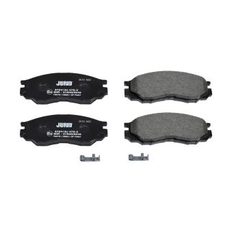 Jeu de 4 plaquettes de frein avant JURID OEM MR389547