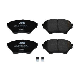 Jeu de 4 plaquettes de frein avant JURID OEM N0Y93323Z