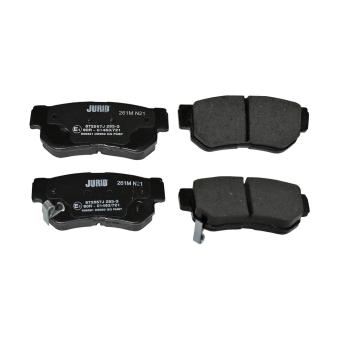 Jeu de 4 plaquettes de frein arrière JURID OEM 583023KA40