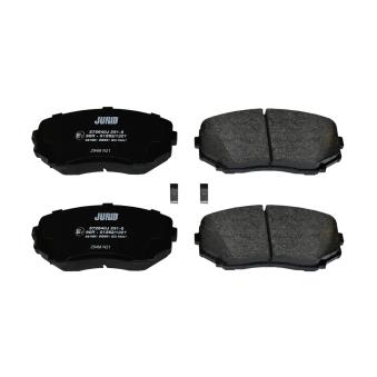 Jeu de 4 plaquettes de frein avant JURID OEM EHY43328Z