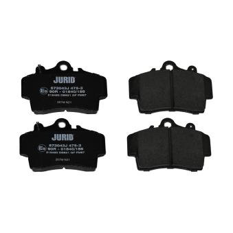 Jeu de 4 plaquettes de frein avant JURID OEM 98635193915