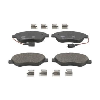 Jeu de 4 plaquettes de frein avant JURID OEM 77362196