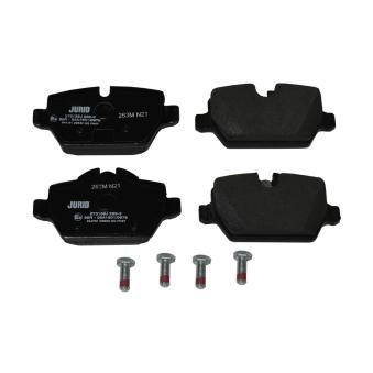 Jeu de 4 plaquettes de frein arrière JURID OEM 34216777240 Jeu de 4 plaquettes de frein arrière JURID OEM 34216777240