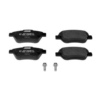 Jeu de 4 plaquettes de frein avant JURID OEM 77363992 Jeu de 4 plaquettes de frein avant JURID OEM 77363992