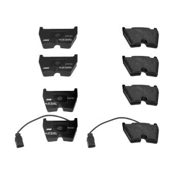 Jeu de 4 plaquettes de frein avant JURID OEM 3D0698151A