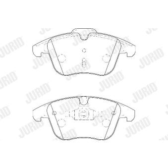Jeu de 4 plaquettes de frein avant JURID OEM 6G912K021A2D