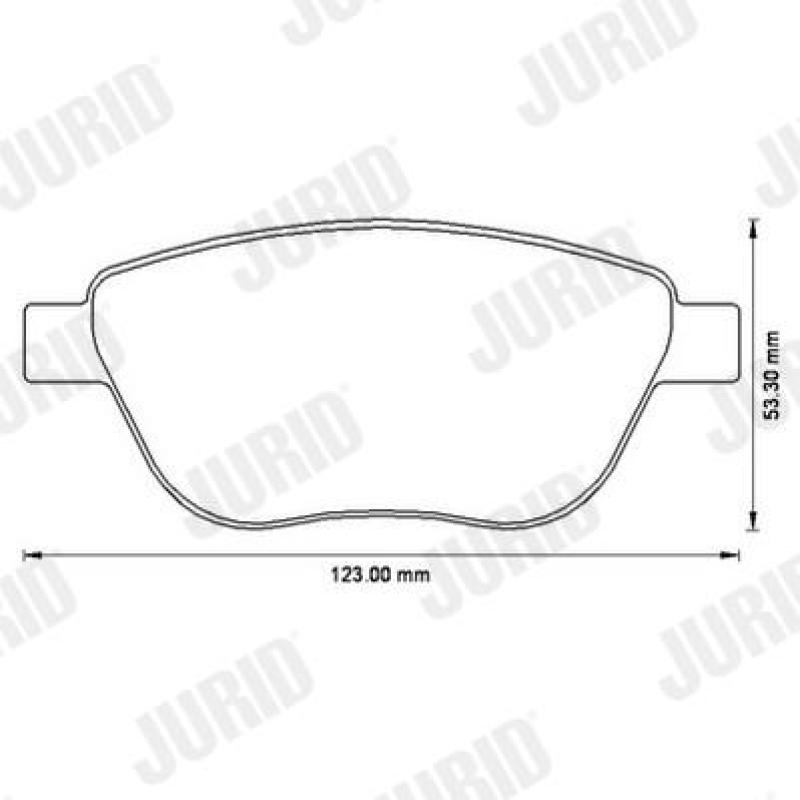 Jeu de 4 plaquettes de frein avant JURID 573204J - Visuel 1