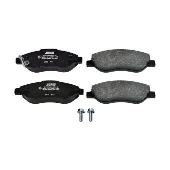 Jeu de 4 plaquettes de frein avant JURID 573205J pour OPEL CORSA 1.7 CDTI - 130cv