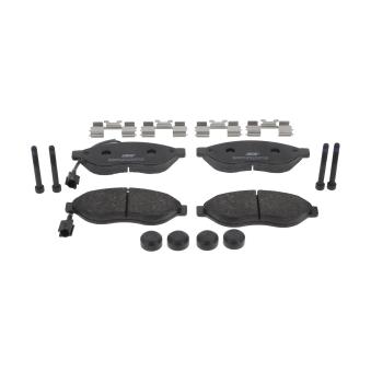 Jeu de 4 plaquettes de frein avant JURID OEM 77366017 Jeu de 4 plaquettes de frein avant JURID OEM 77366017